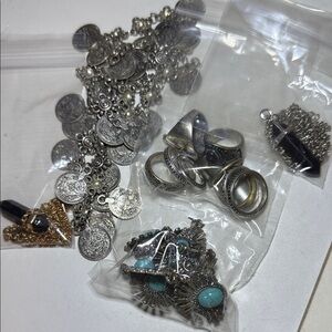 Silver and Turquoise Jewelry Set